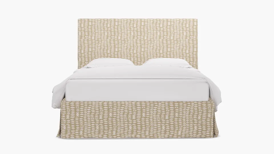 Slipcovered Bed, Sand Odalisque, Full