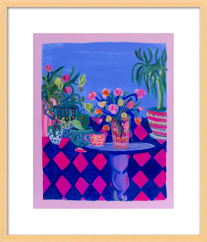 Pots and Plants painting by Davina Shefet for Artfully Walls