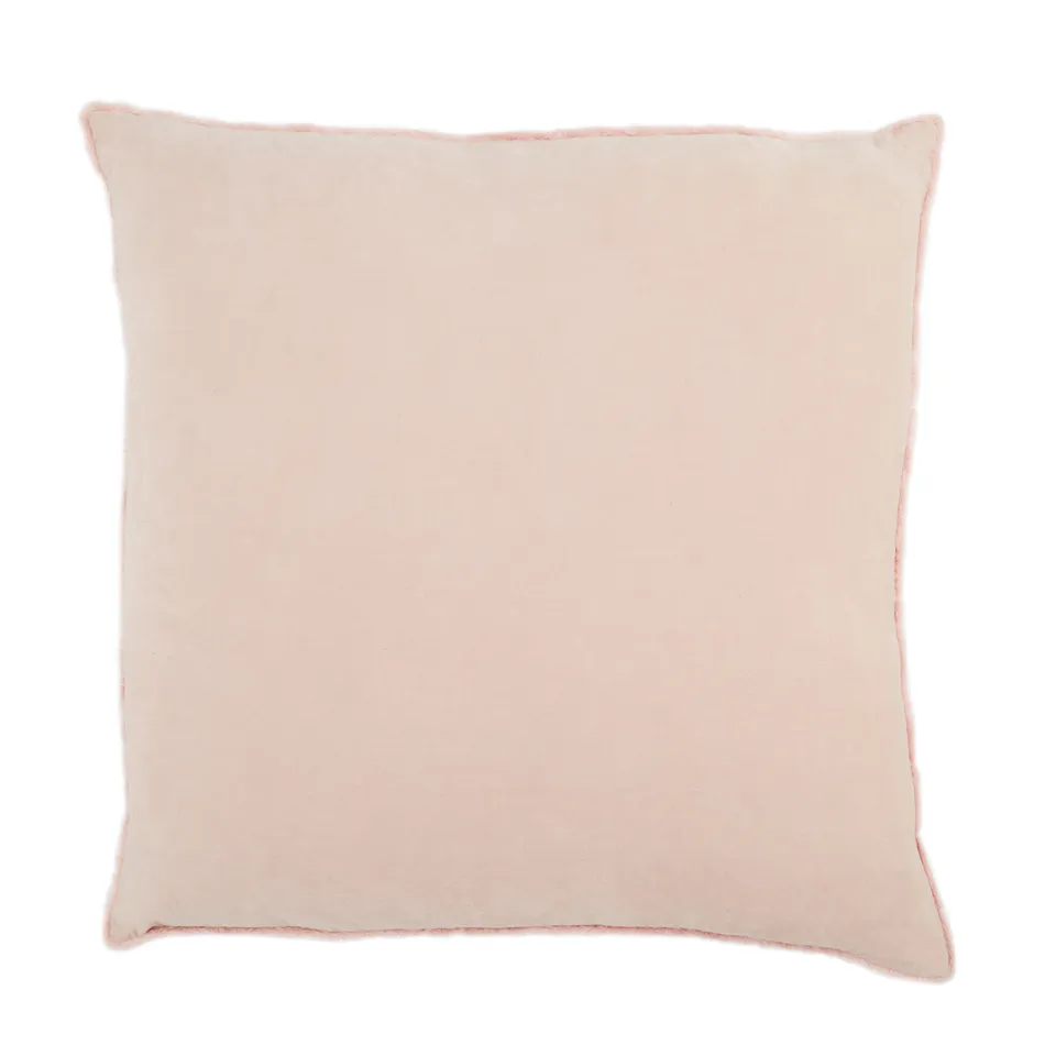 Sunbury NOU21 Handmade Solid Blush Down Alternative Filled Pillow (26")