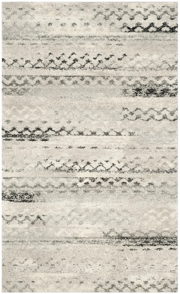Arlo Home Woven Area Rug, RET2136-1180, Cream/Grey,  8' 9" X 12'