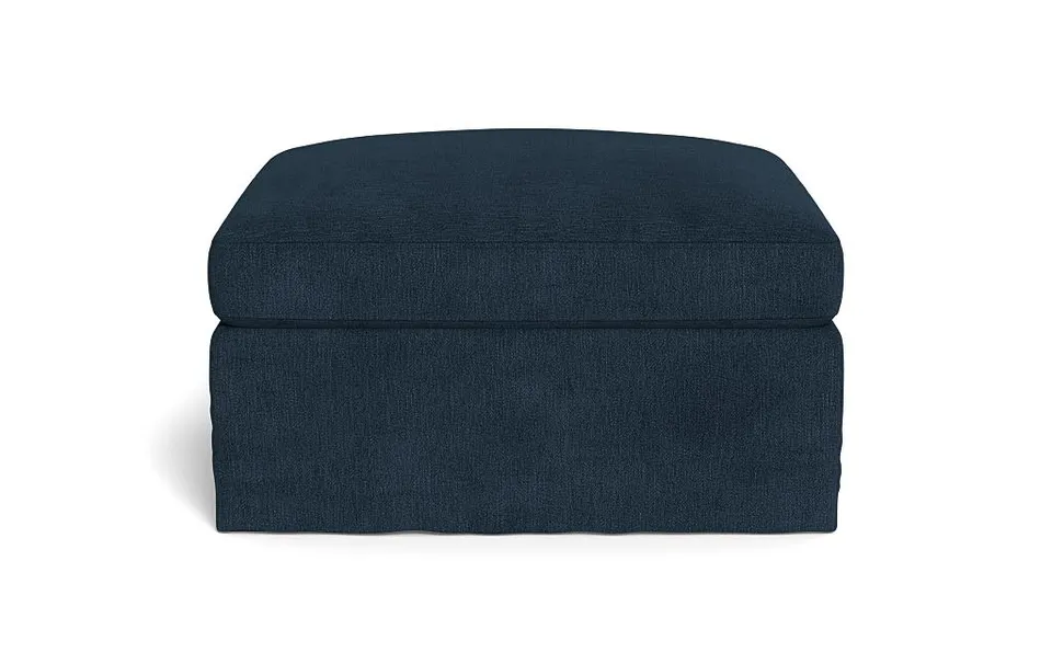Ella Slipcovered Rectangular Ottoman