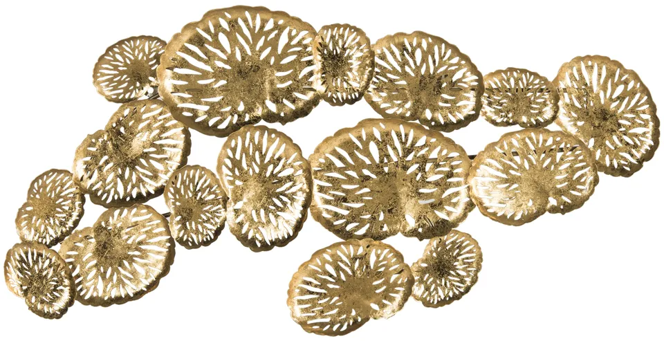 Coral Plate Wall Decor - Gold