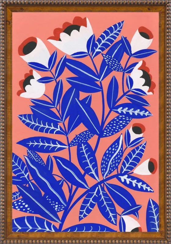 Blue Plant by Agathe Singer for Artfully Walls