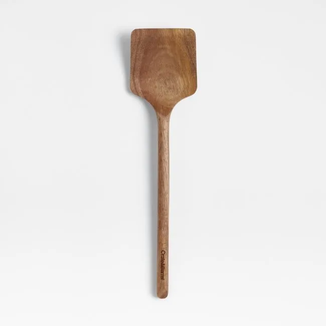 Crate & Barrel Acacia Solid Turner Spatula