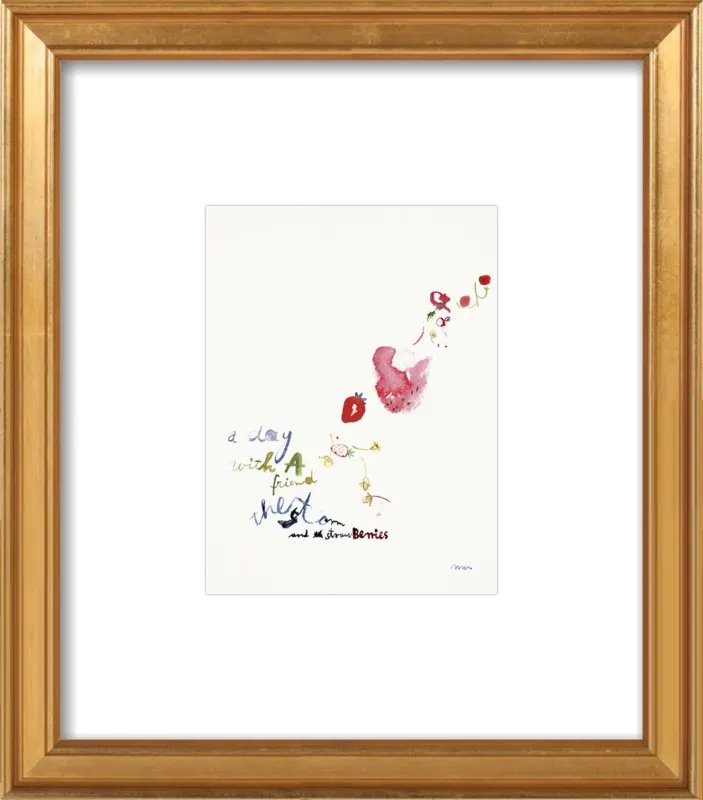 Strawberry Summer Storm by META WRABER for Artfully Walls