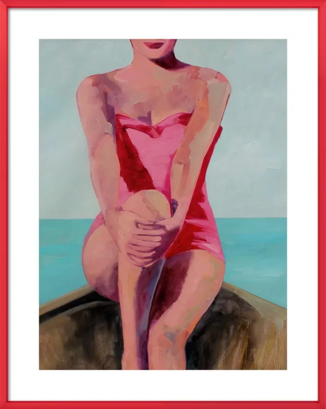 Woman in a Boat by T. S. Harris for Artfully Walls