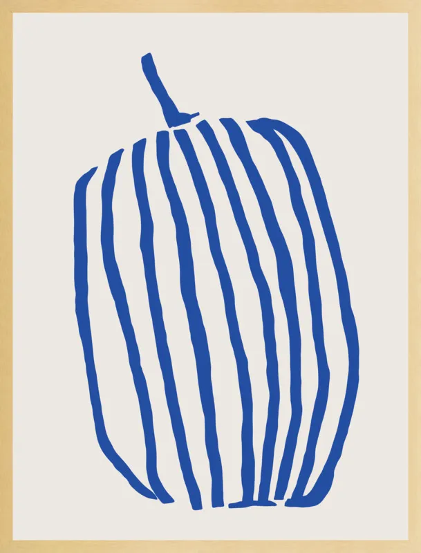 Striped pumpkin by Jessica Nielsen for Artfully Walls