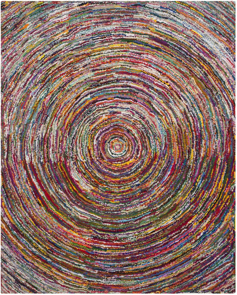Arlo Home Hand Tufted Area Rug, NAN315A, Multi,  10' X 14'