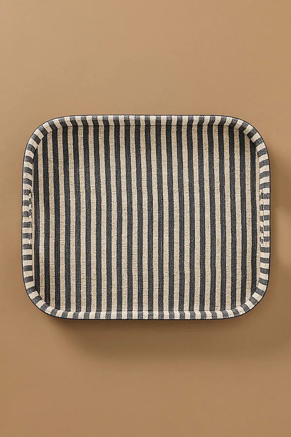 Blue Pheasant Striped Martello Tray