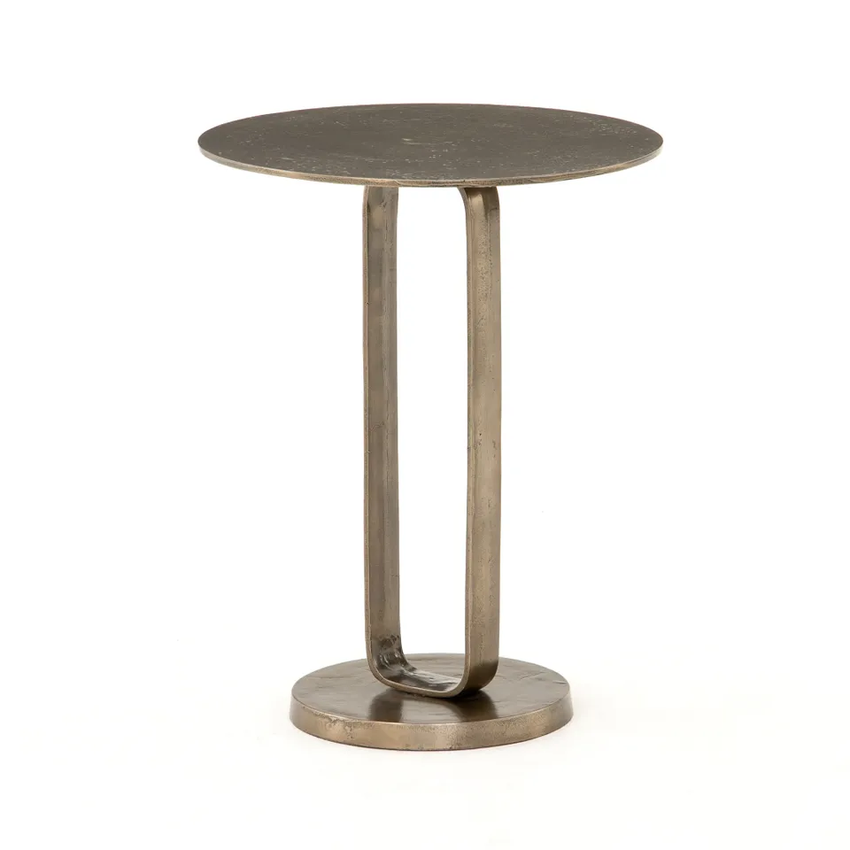 Douglas End Table - Aged Bronze