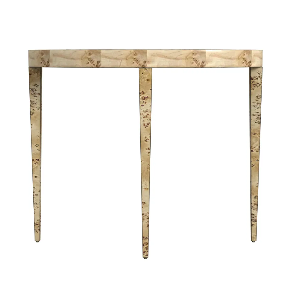 Ingrid Light Burl Console Table