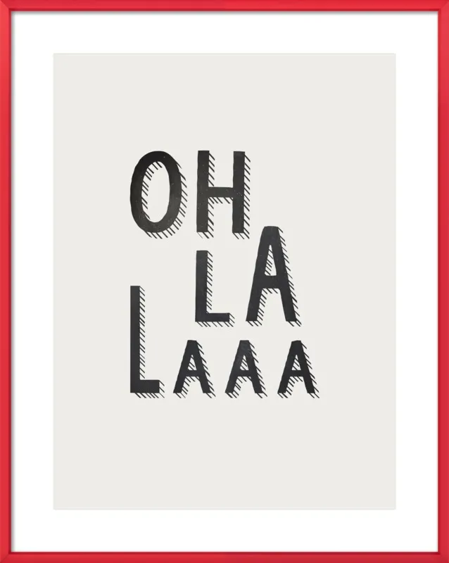 Oh la la by Lonneke de Roos - Kind of Style for Artfully Walls