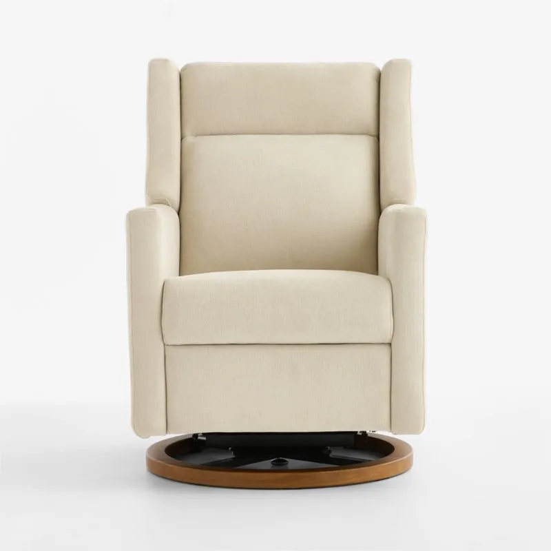 Babyletto Kiwi Pro Oyster Cream Swivel Glider Power Recliner Nursery Chair