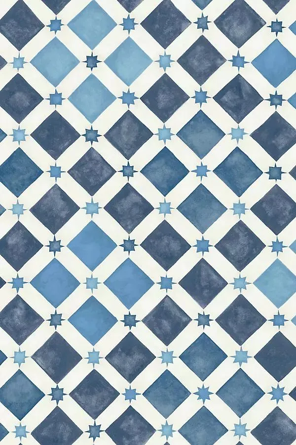 Zellige Geometric Wallpaper
