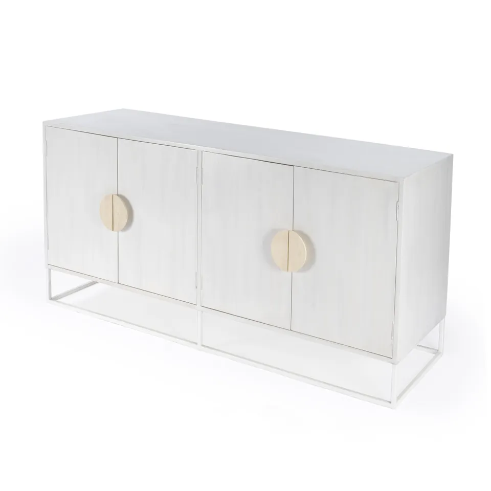 Lennasa White Sideboard