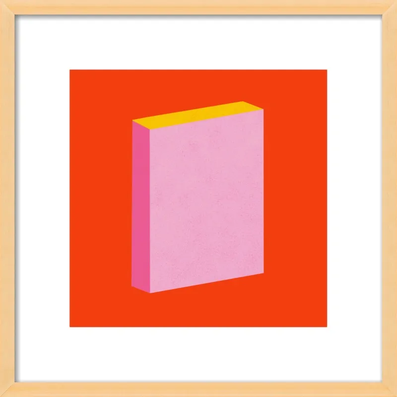 Color Books 3, Scarlet, Pink & Gold by Jessica Poundstone for Artfully Walls
