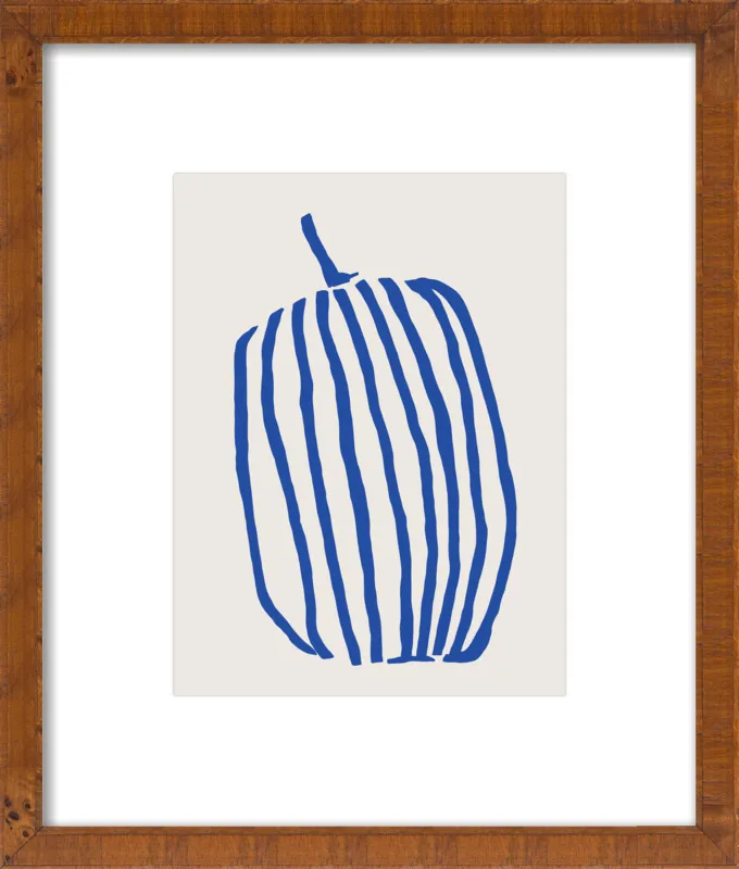 Striped pumpkin by Jessica Nielsen for Artfully Walls