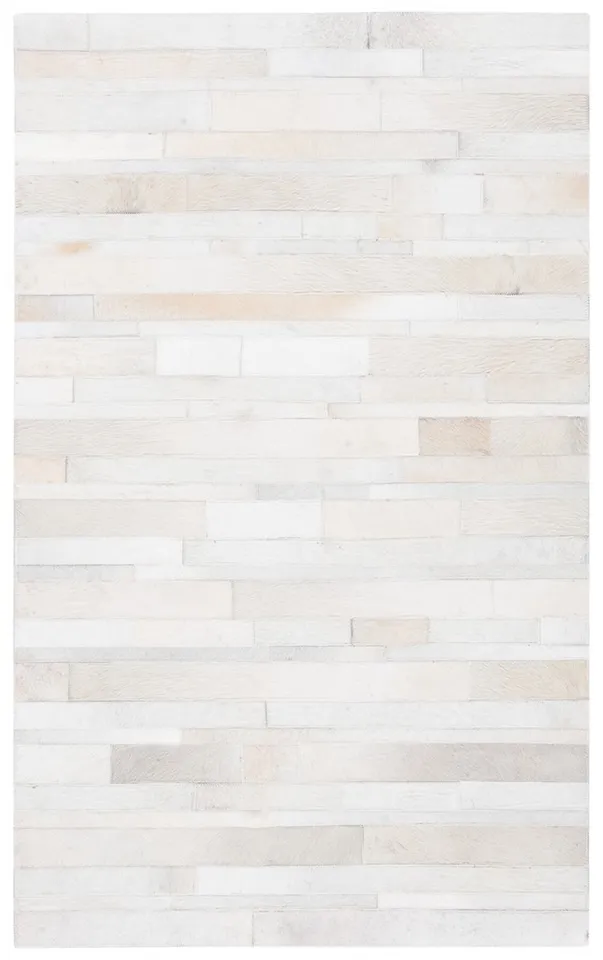 Safavieh Hand Woven Area Rug, STL804A, Ivory/Light Grey, 3' X 5'
