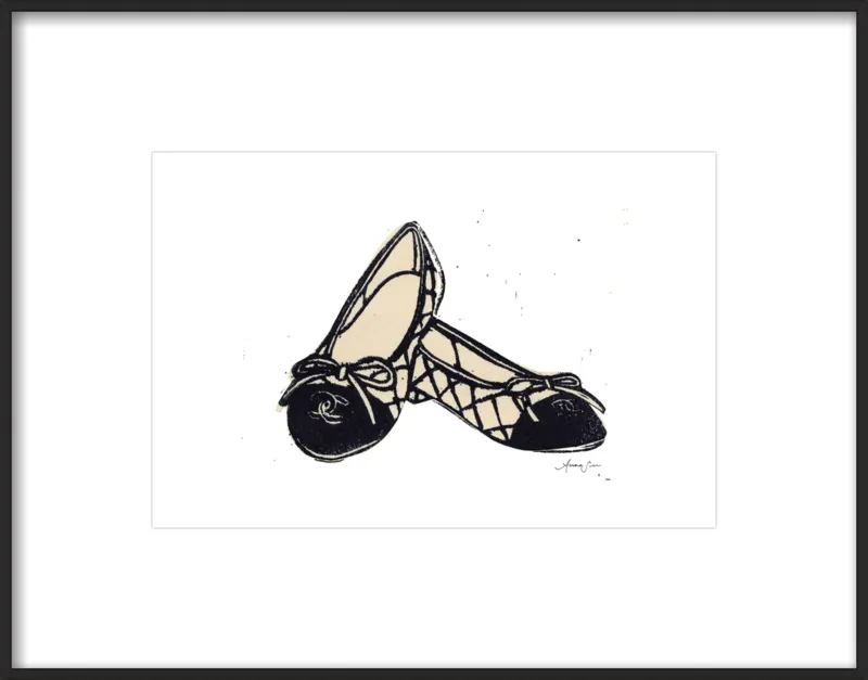 Chanel Ballet Flats by Anna See for Artfully Walls