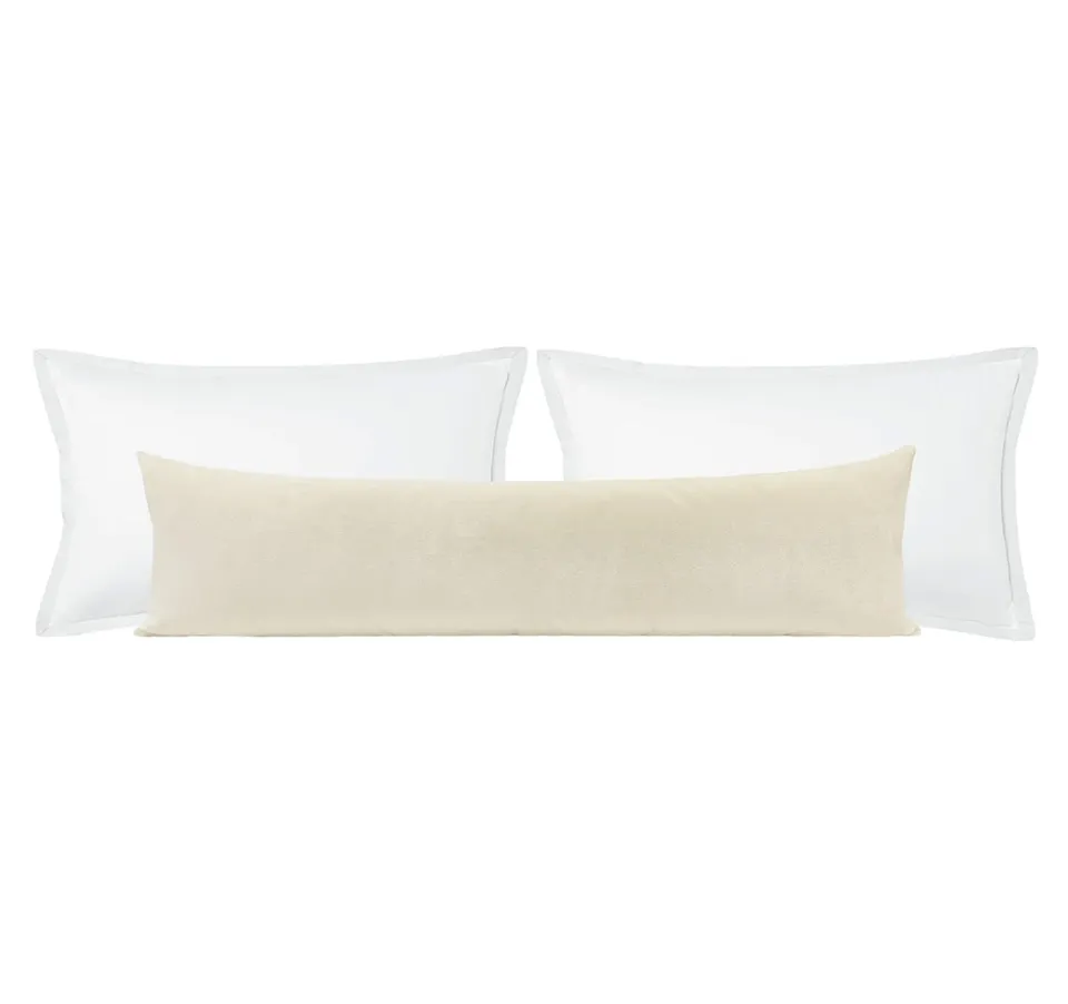THE XL LUMBAR :: VENETIAN VELVET // ALABASTER - SWATCH 4" X 4"