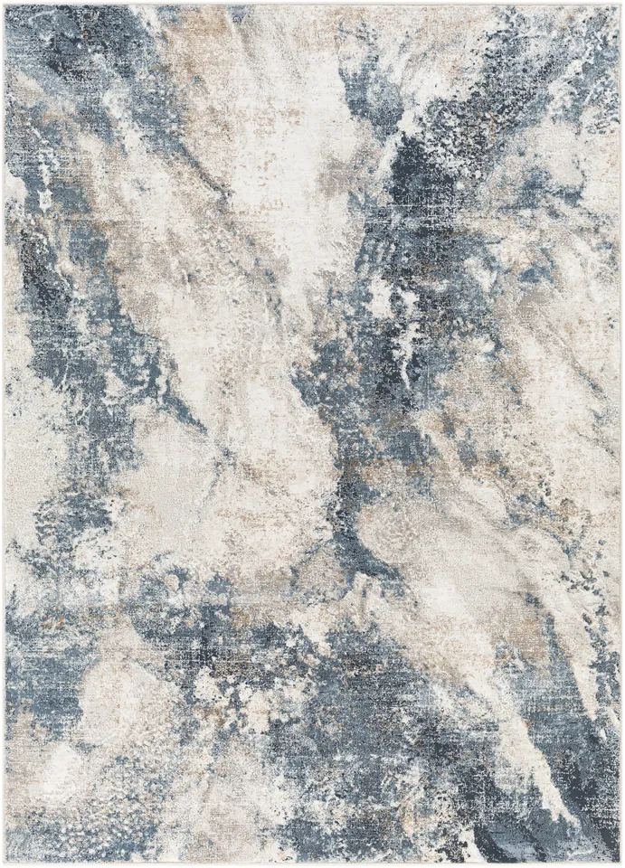 Allegro Beige Indoor 6'7" x 9' Machine Woven Rug