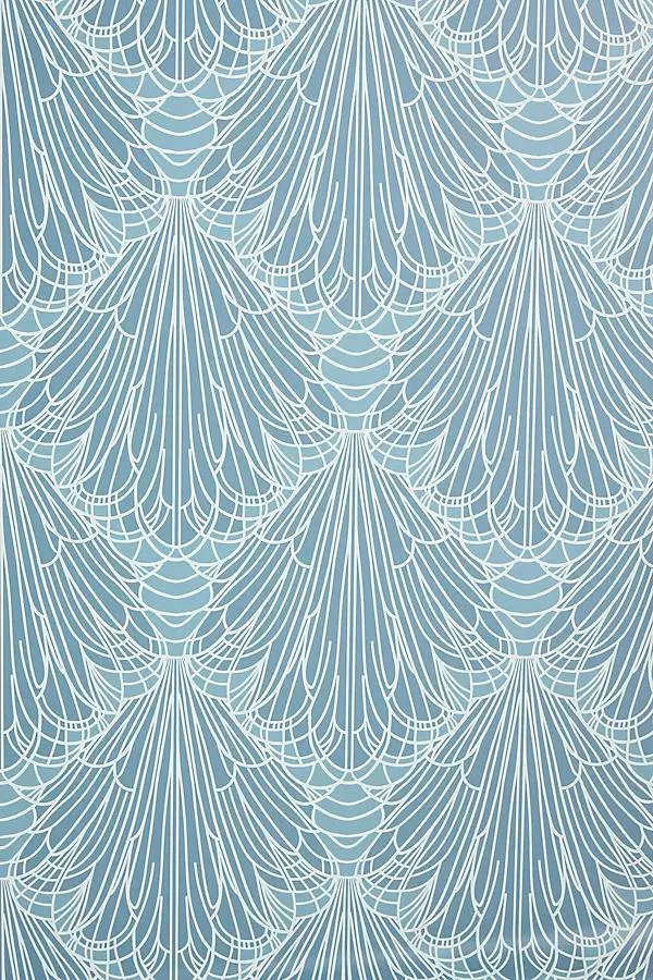 Splash Blue Geometric Wallpaper