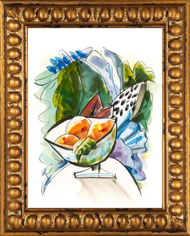 Still life with oranges by Becky Aubry for Artfully Walls
