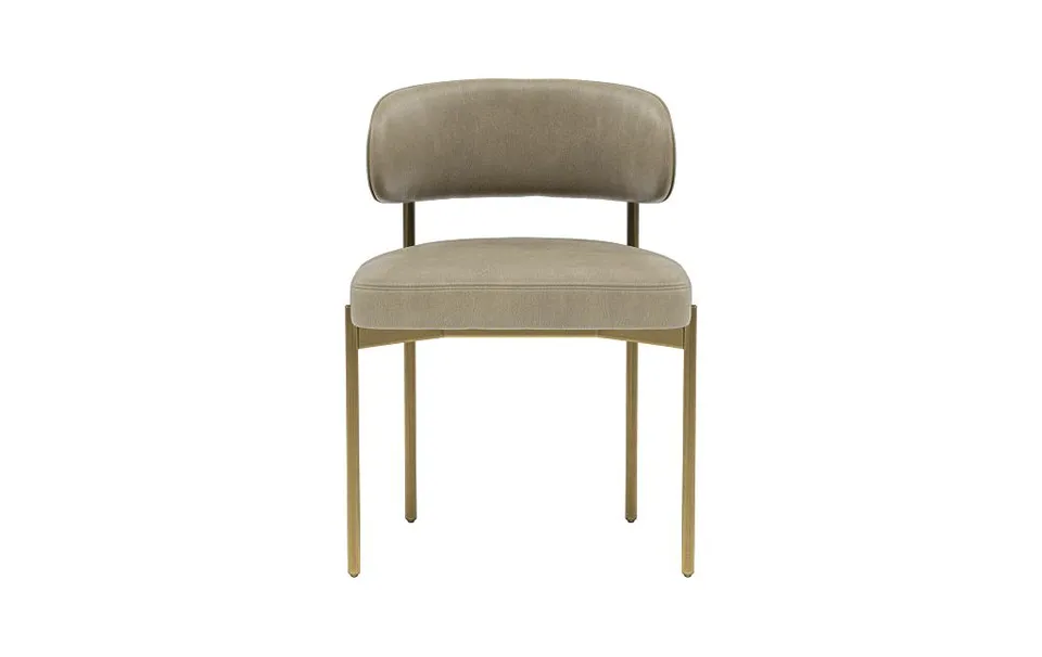 Hollis Leather Metal Framed Chair