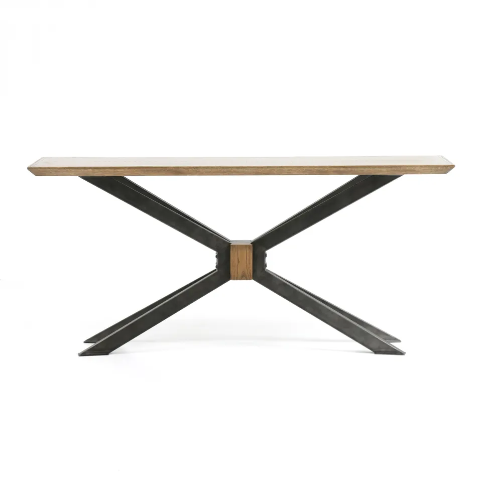 Spider Console Table-Bright Brass Clad