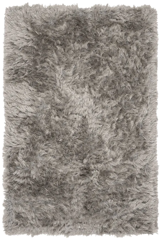 Arlo Home Hand Tufted Area Rug, RVG123G, Silver,  3' X 5'