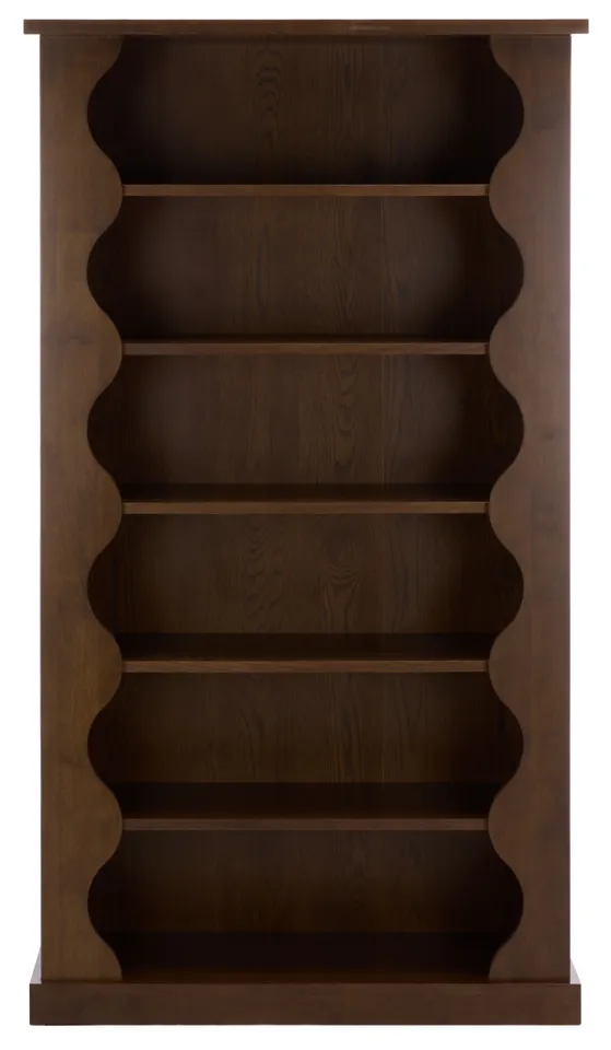Tristyna Wood 6 Shelf Bookcase - Walnut