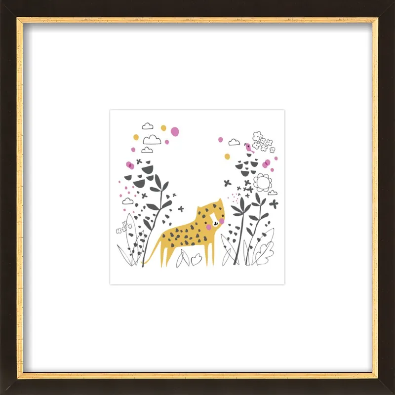 Little jungle leopard by Lizzie Mackay for Artfully Walls