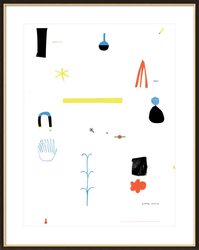 Working hard by playing around  by Agata Królak for Artfully Walls