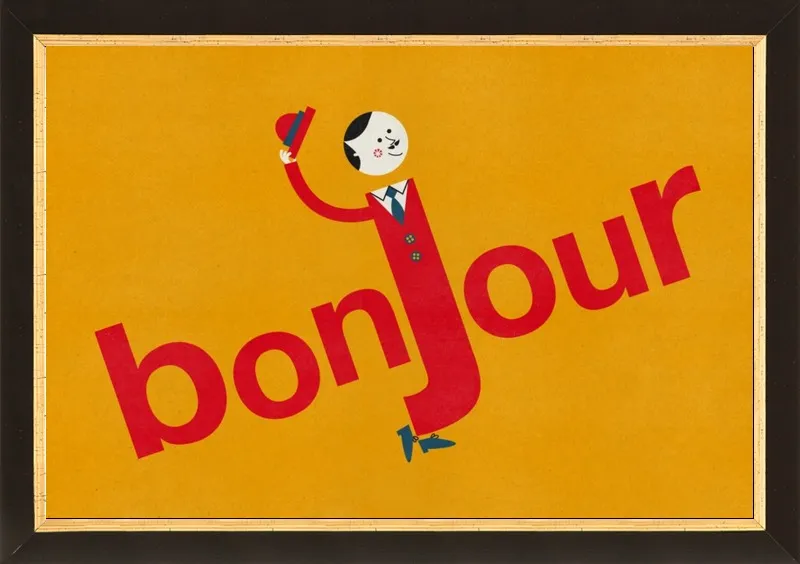 Bonjour by Blanca Gómez for Artfully Walls
