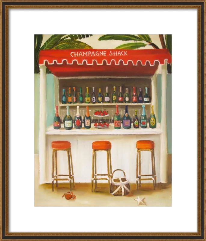 Champagne Shack by Janet Hill for Artfully Walls