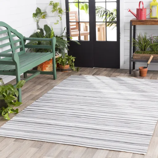 Maritime Gray Outdoor 2' x 3' Handmade Rug