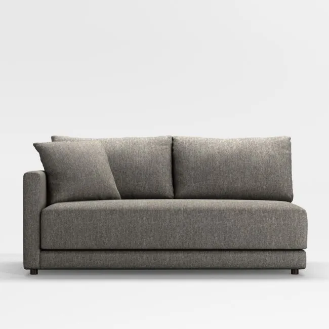 Gather Deep Left-Arm Apartment Bench Sofa Sectional Piece