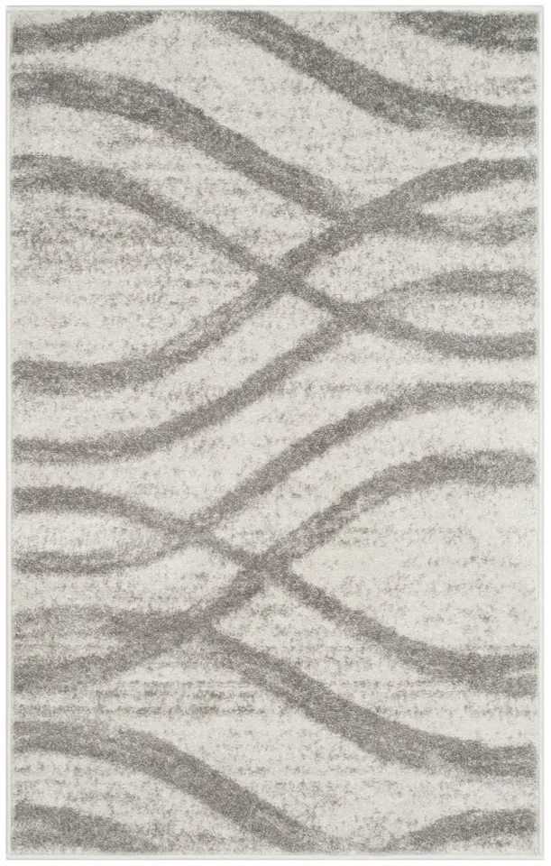 Arlo Home Woven Area Rug, ADR125C, Cream/Grey,  3' X 5'