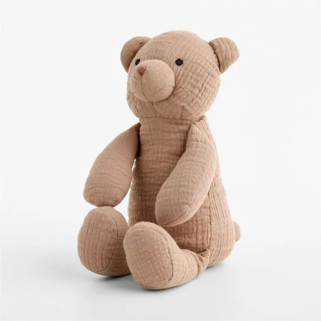 Supersoft Snuggle Cotton Gauze Bear Kids Stuffed Animal