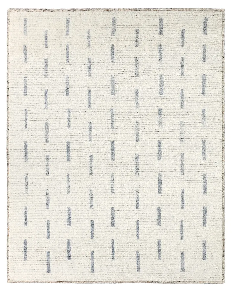 Designer Edit Foxlin Hand-Knotted Modern Cream/ Dark Gray Area Rug (8'X10')
