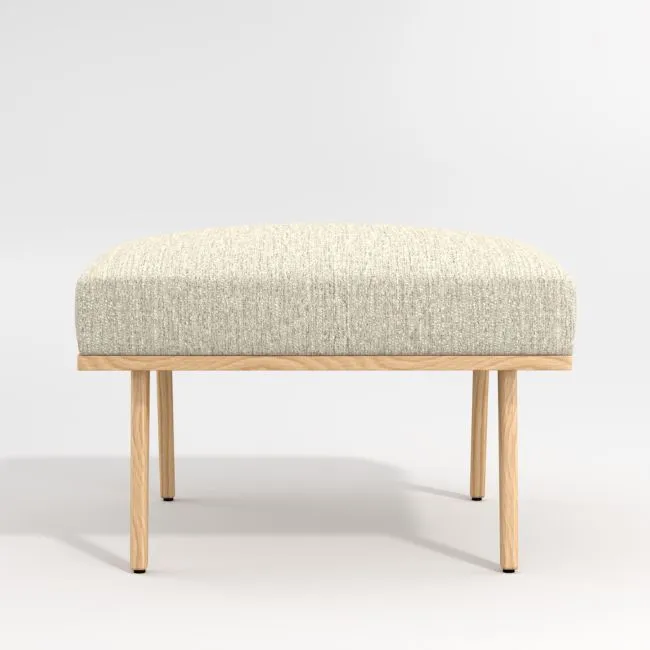 Cavett 22" Wood Ottoman