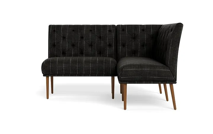 Dorian Upholstered Petite Right Banquette with Tufting Option