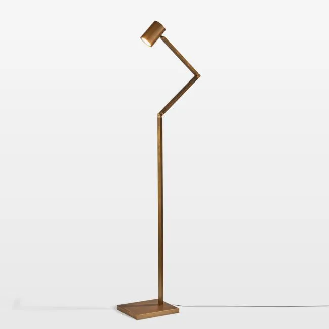 Turrell Brass Task Floor Lamp 48"