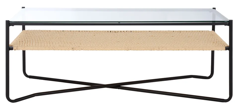 Omaka 1 Shelf Coffee Table - Natural / Black