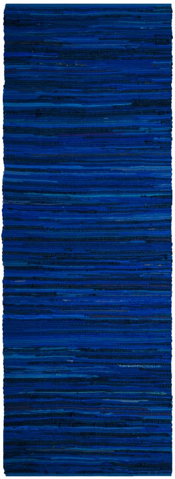 Arlo Home Hand Woven Area Rug, RAR130B, Blue/Multi,  2' 3" X 6'