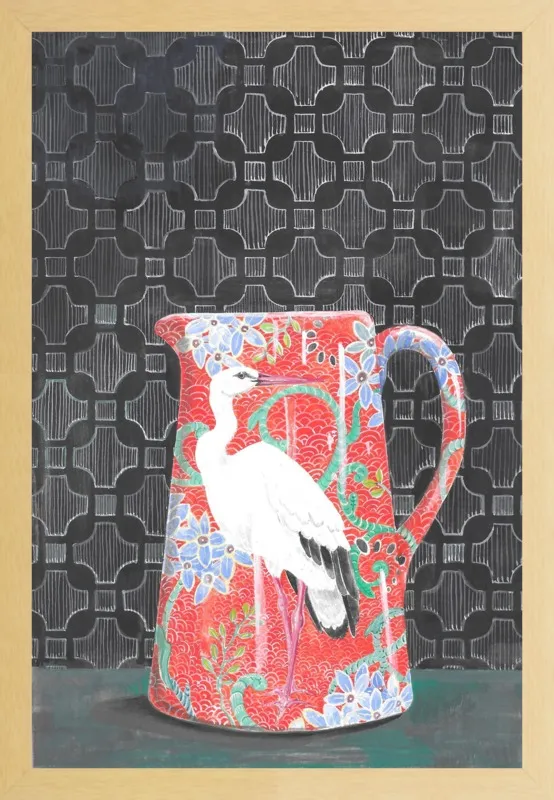 Red Vase by Miri Eshet for Artfully Walls