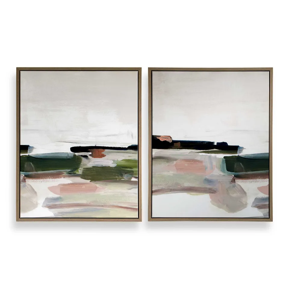 Just Peaking Framed Abstract Prints Set/2 RESTOCK in Mid September 2026.