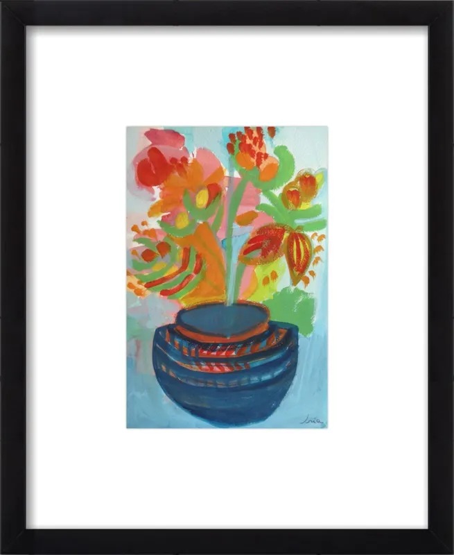 Red Flowers by Iria Fernandez Alvarez for Artfully Walls