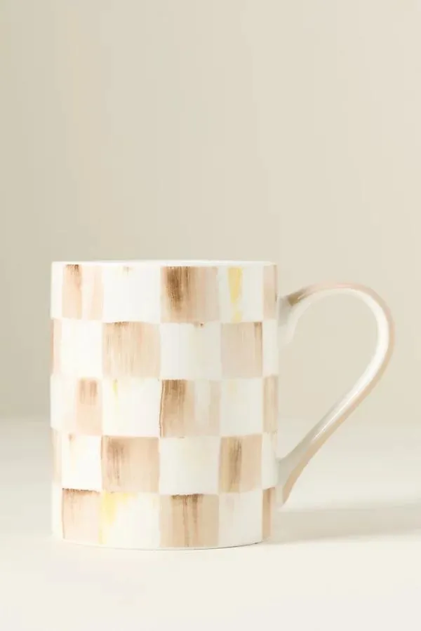 Check Porcelain Mug