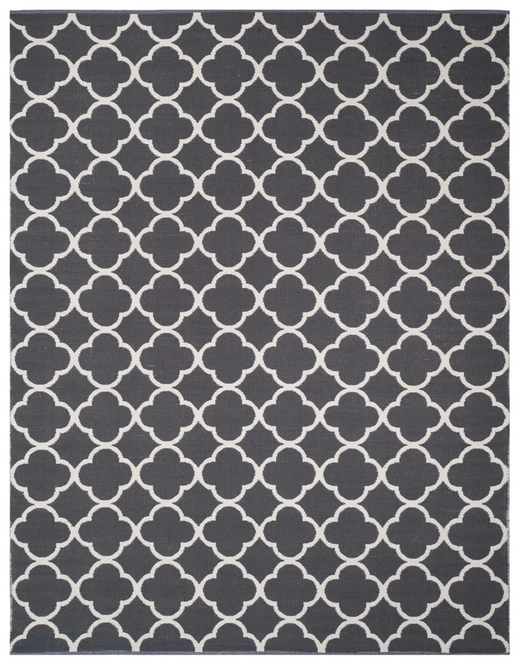Arlo Home Hand Woven Area Rug, MTK725E, Dark Grey/Ivory,  8' X 10'